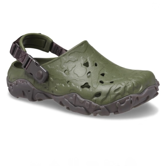 CROCS All-Terrain Atlas Clogs - Army Green / Espresso - Picture 5 of 11